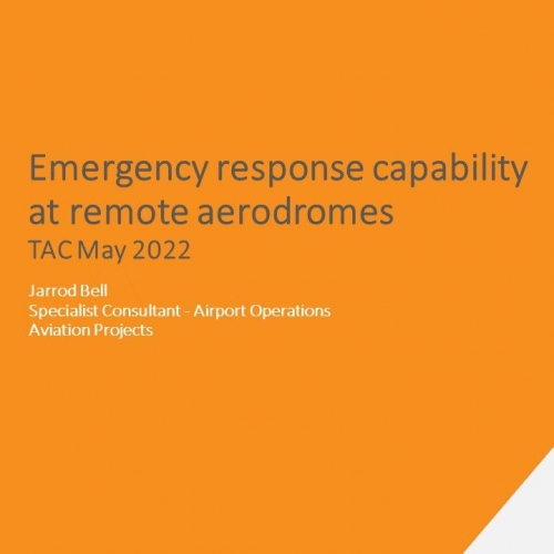 Presenting on Remote Aerodrome Emergency Response Capability