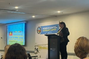 Sharna Tonkin presents at WAI's Emerging Leaders Forum